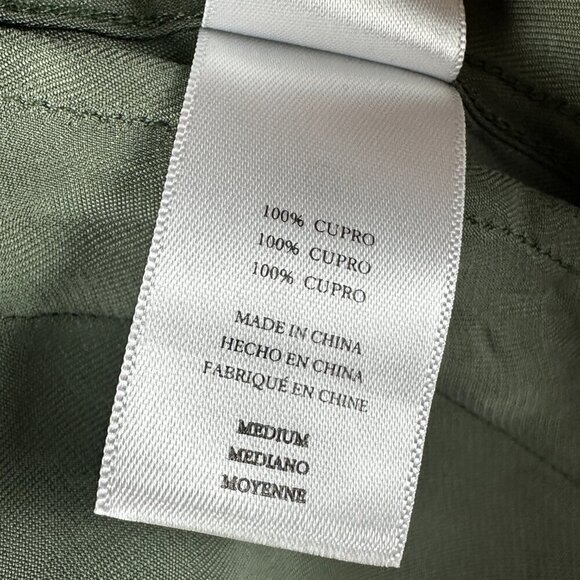 Rails Blouse Womens Medium Button Up Shirt Sage Green Cotton Toggle Hem Pockets - Picture 7 of 7